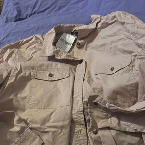 Forever 21 Light Pink Long Sleeve Button-Down Shirt